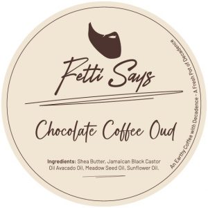 Fetti Says Chocolate Coffee Oud Beard Butter