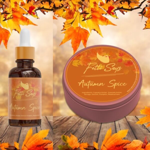 Fetti Says Autumn Spice Beard Butter and Oil Combo